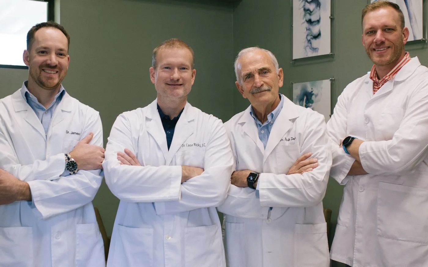 The doctors of Nasa Chiropractic: Dr. Redd, Dr. Ricks, Dr. Davis and Dr. Bowman