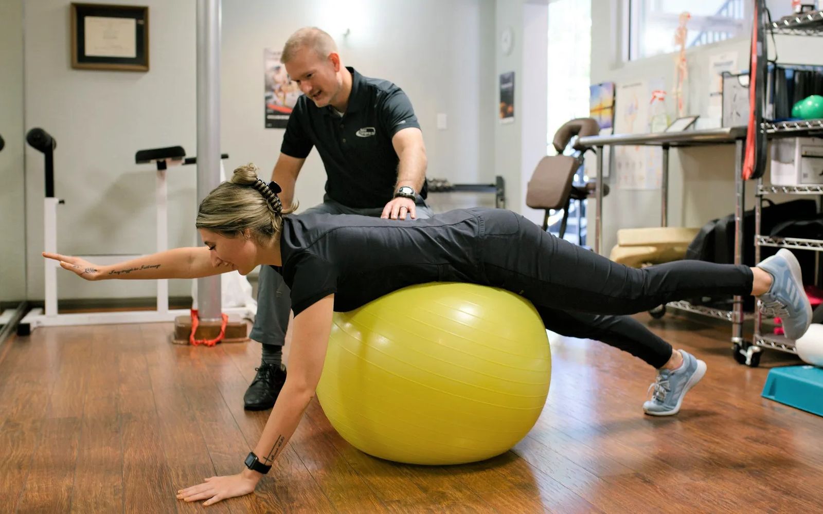 Therapeutic exercise coaching at Nasa Chiropractic