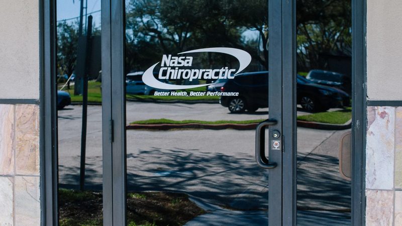 Nasa Chiropractic office entrance in Webster, TX